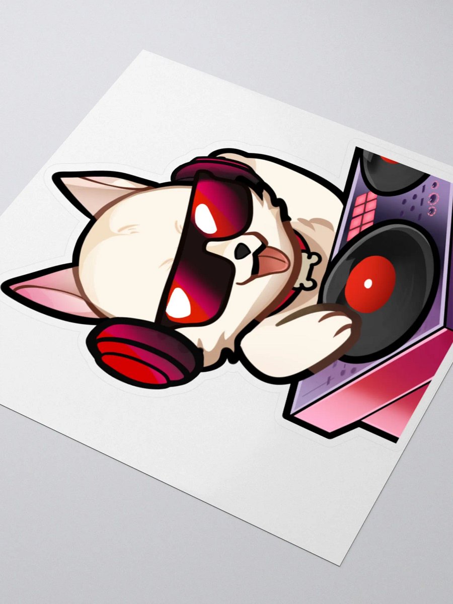 DJ Woof Kiss Cut Stickers product image (3)