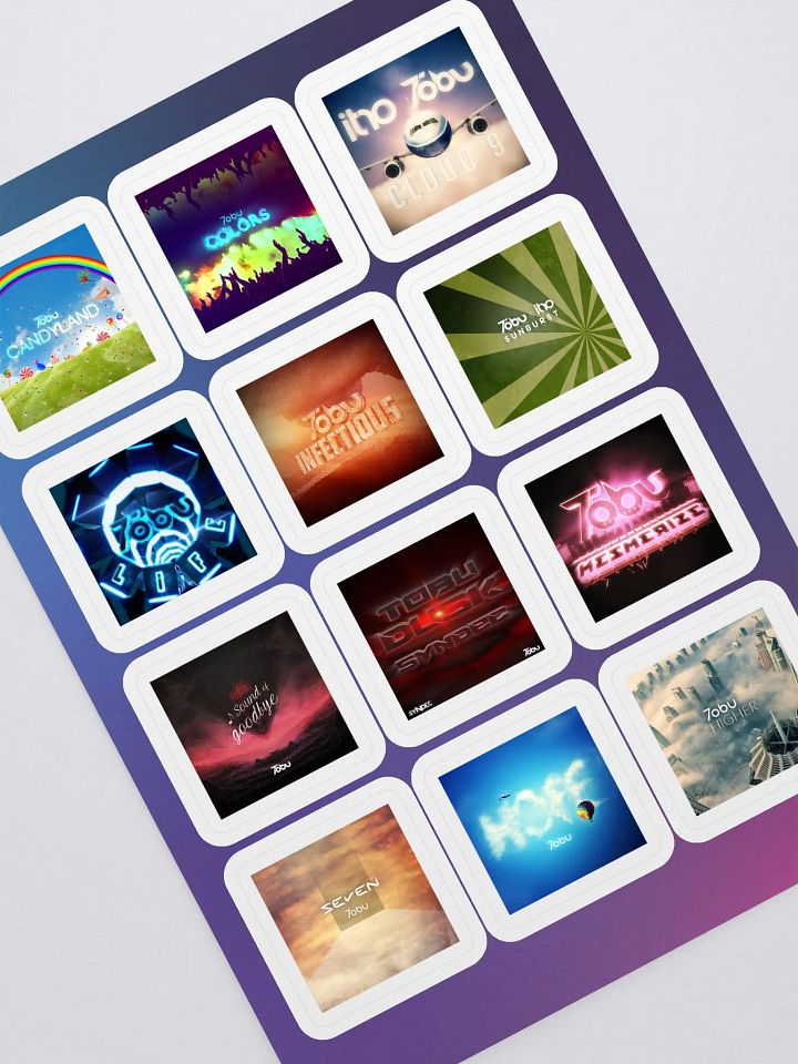 Tobu Greatest Hits Sticker Sheet product image (1)
