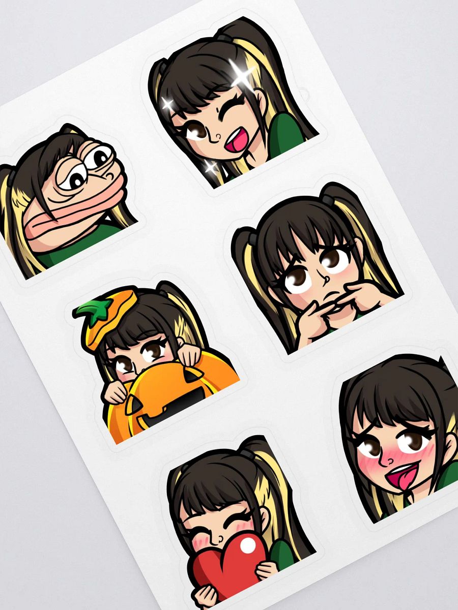 MH Emote Sticker sheet product image (2)