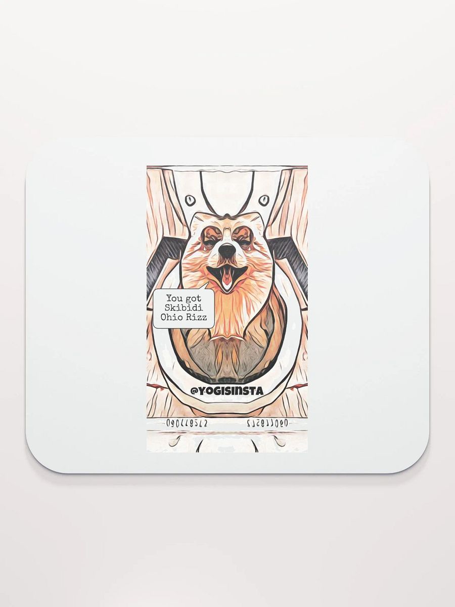 Skibidi Ohio Rizz Dog Mouse Pad product image (2)
