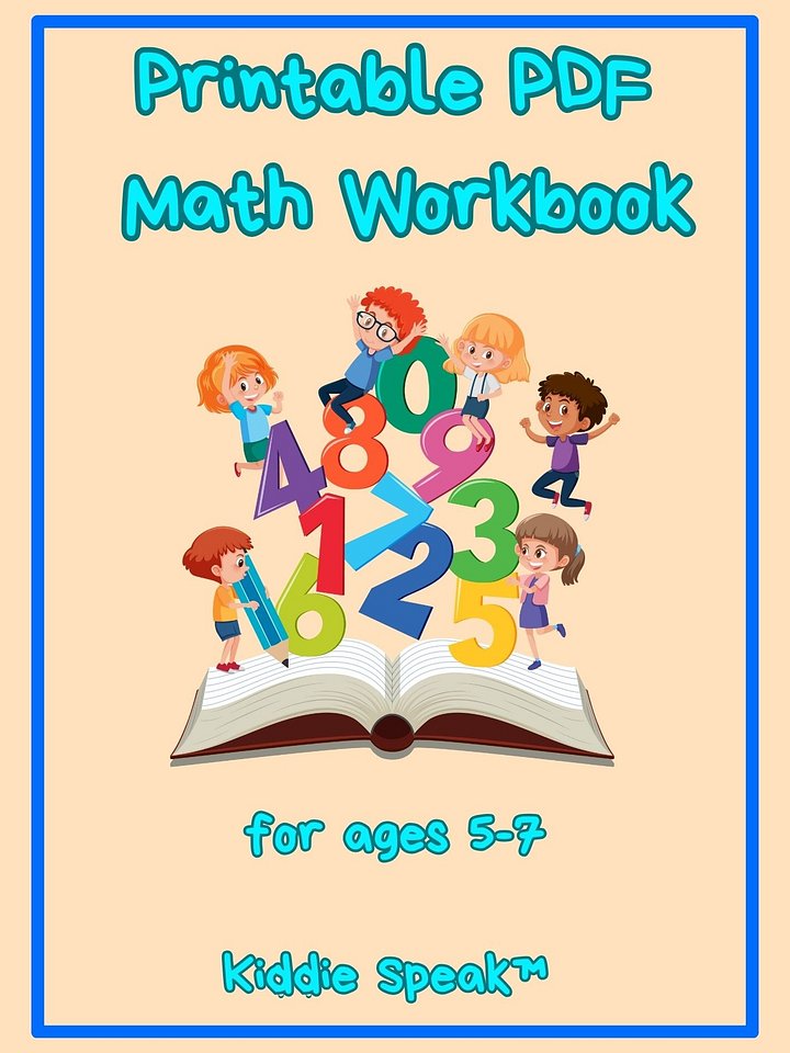 Printable Math Workbook Part 1 product image (1)