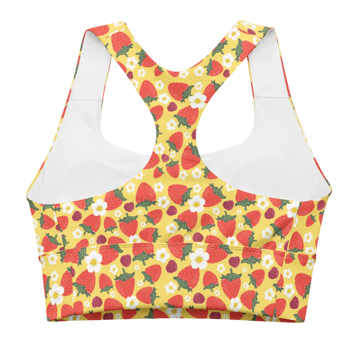 Strawberry Field and Blossom Recycled Longline Sports Bra product image (2)