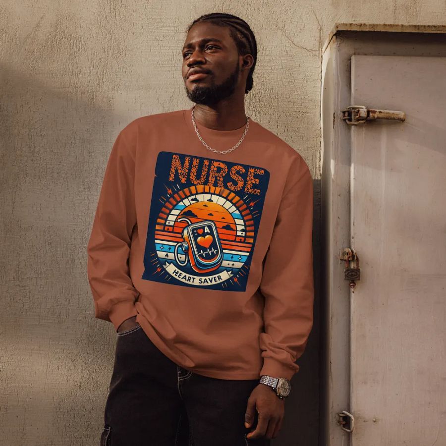 Heart Saver Nurse Long Sleeve Shirt product image (12)