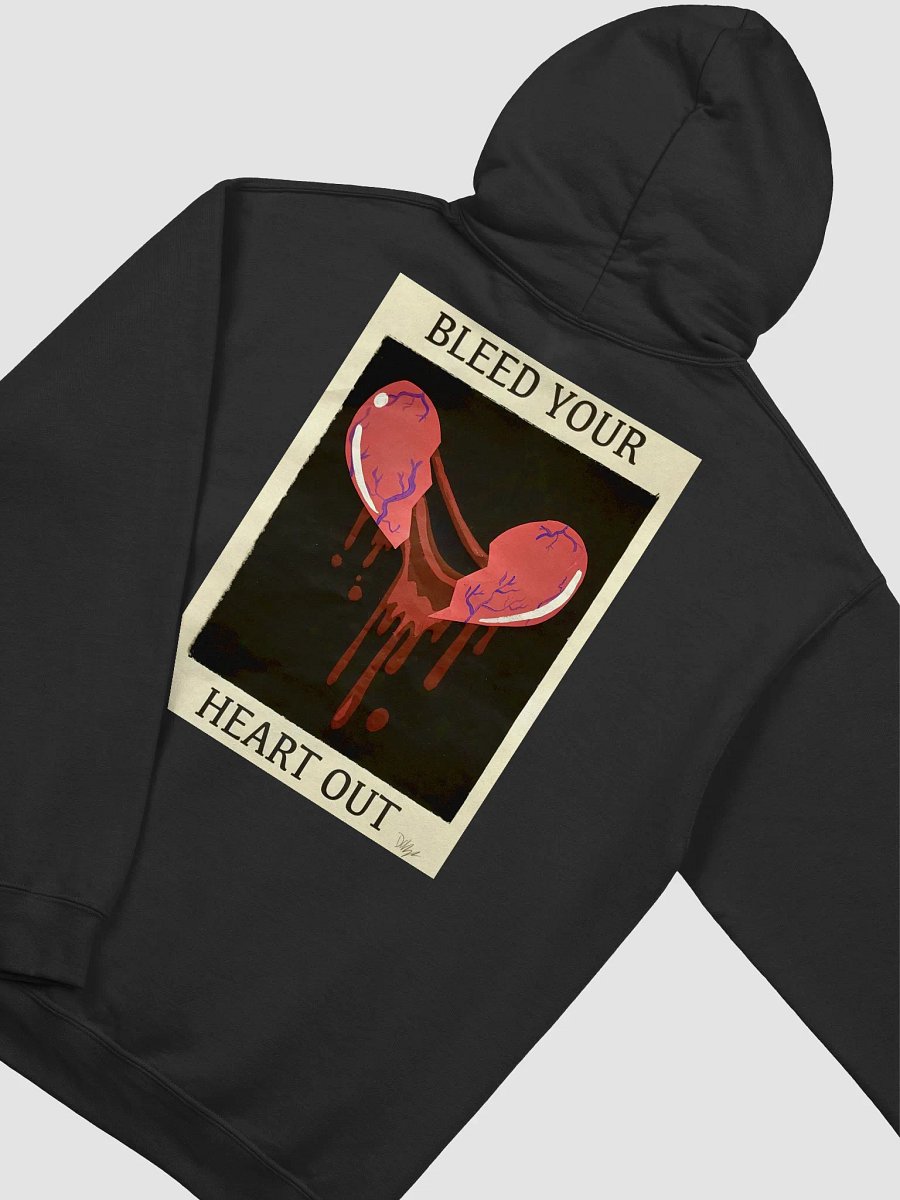 Bleed Your Heart Out Print Hoodie (Traditional) product image (4)
