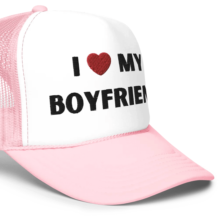 I ❤️ MY BF GOAT MODE Embroidered Trucker Hat product image (7)