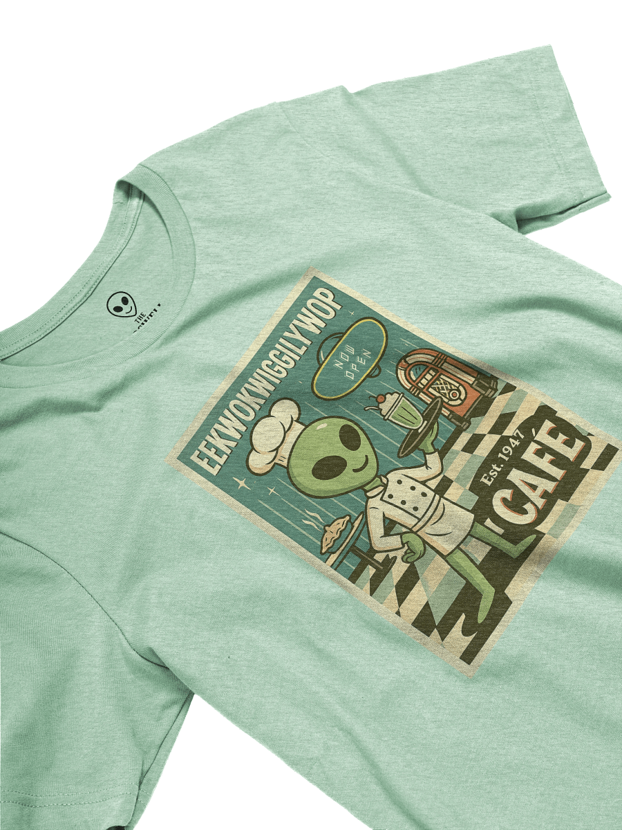 Roswell Aliens 1950's Retro Diner Poster Unisex T-Shirt product image (75)