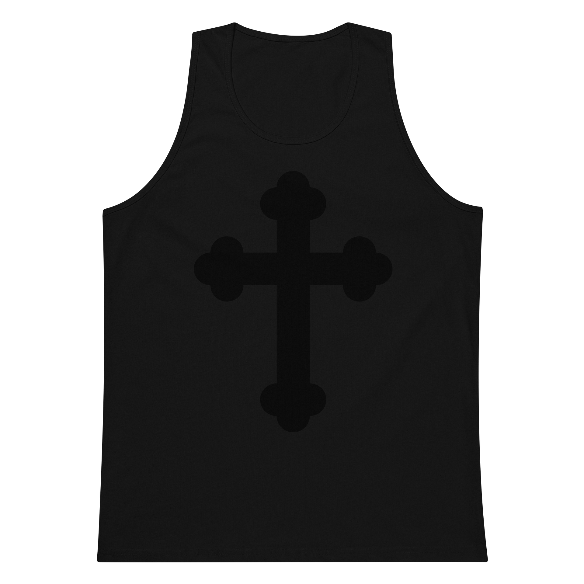 Black Cross Men's Premium Tank Top product image (9)