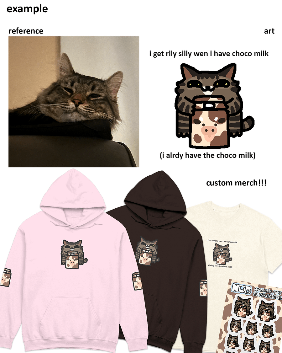 ✏️custom pet merch😺🐶🐰🐥 product image (3)