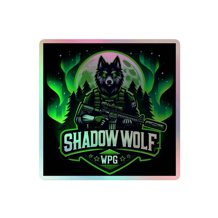 Shadow Wolf Holographic Sticker Sheet product image (2)