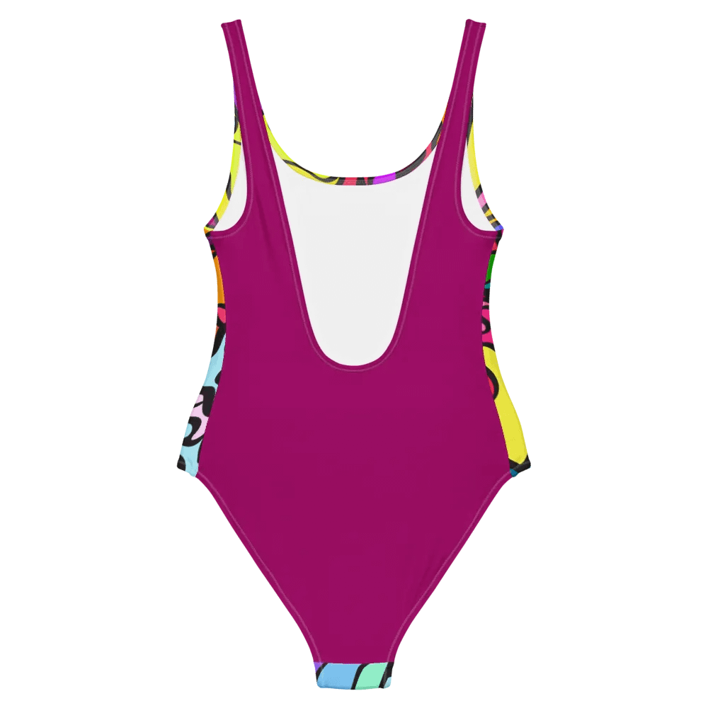 Psychedelic Flow All-Over Swimsuit - Wave at Sunset product image (7)