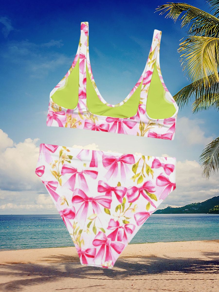 Feminine Floral Ribbon All-Over Bikini product image (7)