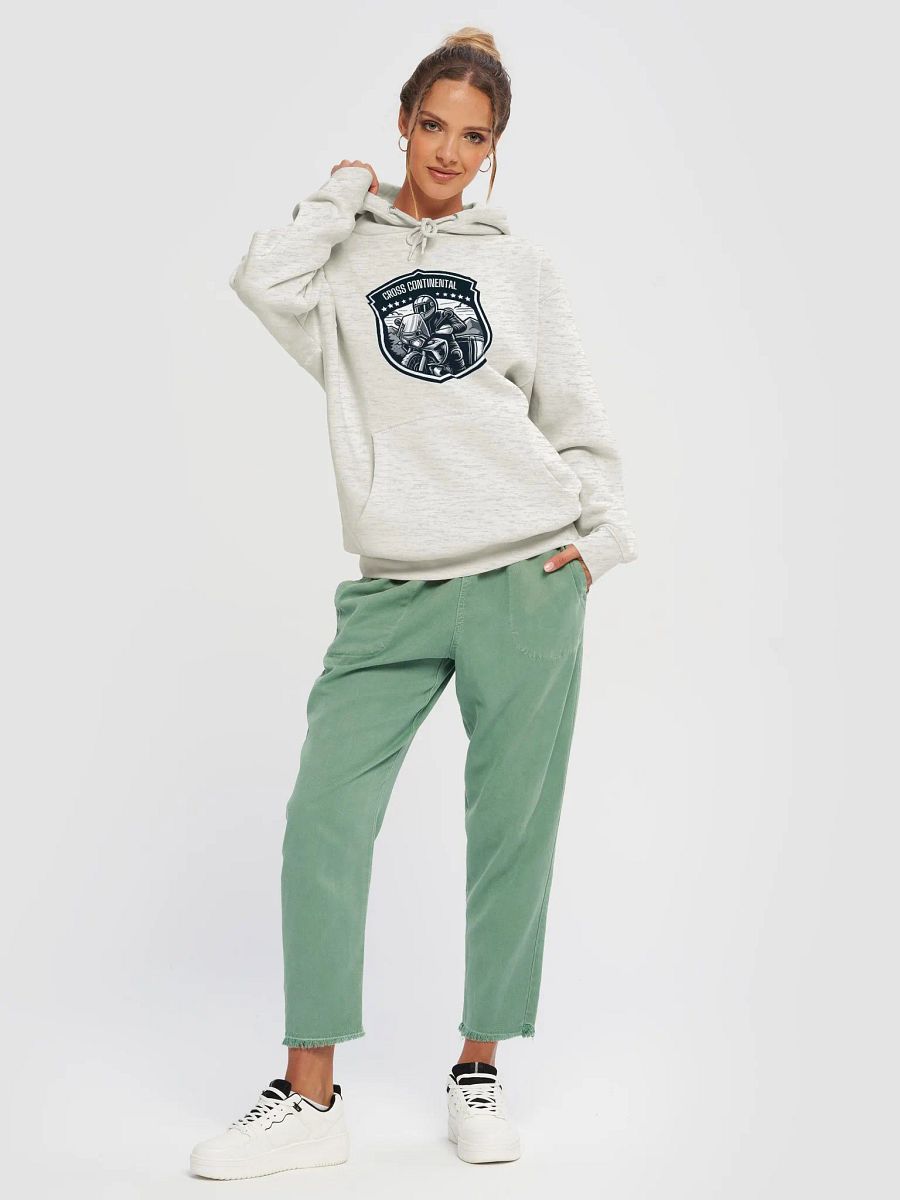 Mountain Rider Shield Hoodie | AI Design cross continental touring product image (5)