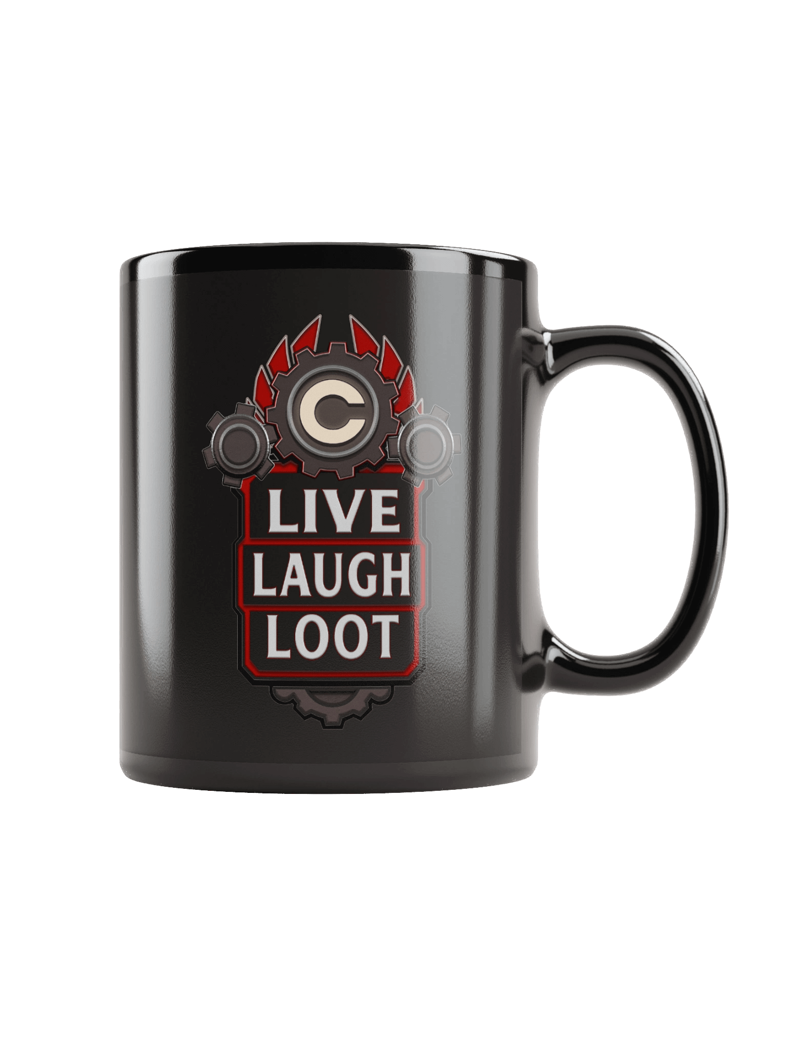 Live Laugh Loot Mug - Black product image (1)