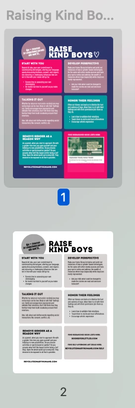Raising Kind Boys Infographic product image (2)