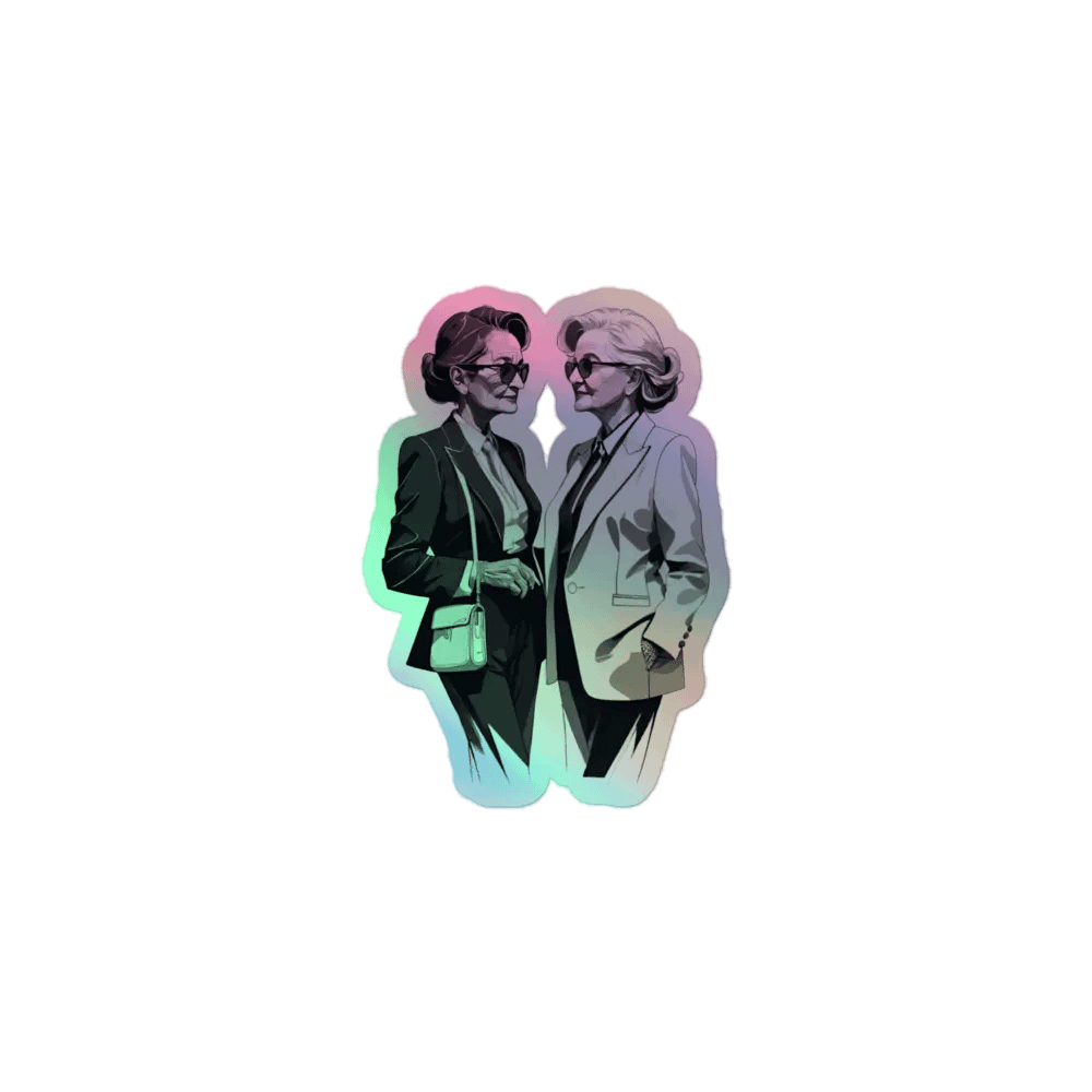 Women in Business an In Love LGBTQ+ Holo Sticker product image (1)