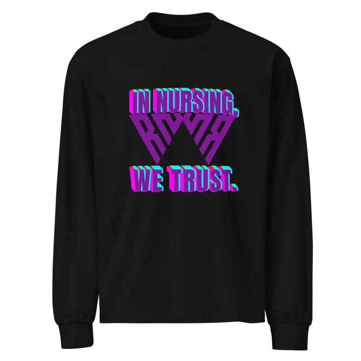 Trust in Nursing Glitch Long Sleeve product image (1)