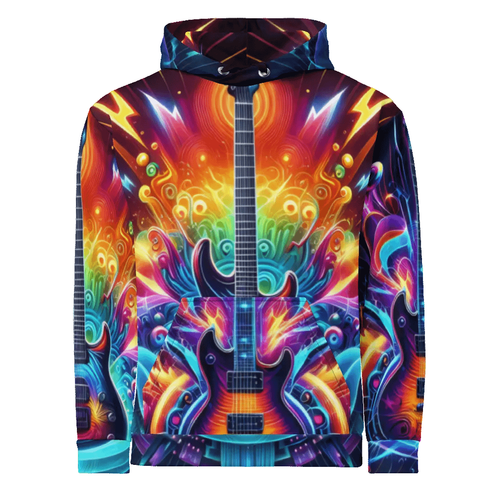 Guitar Musical Instrument - All-Over Unisex Hoodie #12 product image (10)