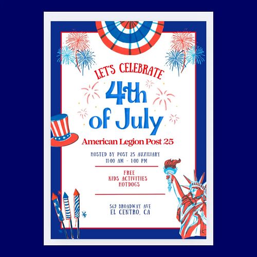 🇺🇸 **Stop by This 4th of July!** 🎆
Celebrate Independence Day with the **American Legion Auxiliary** at **Post 25**!

📍 **569...