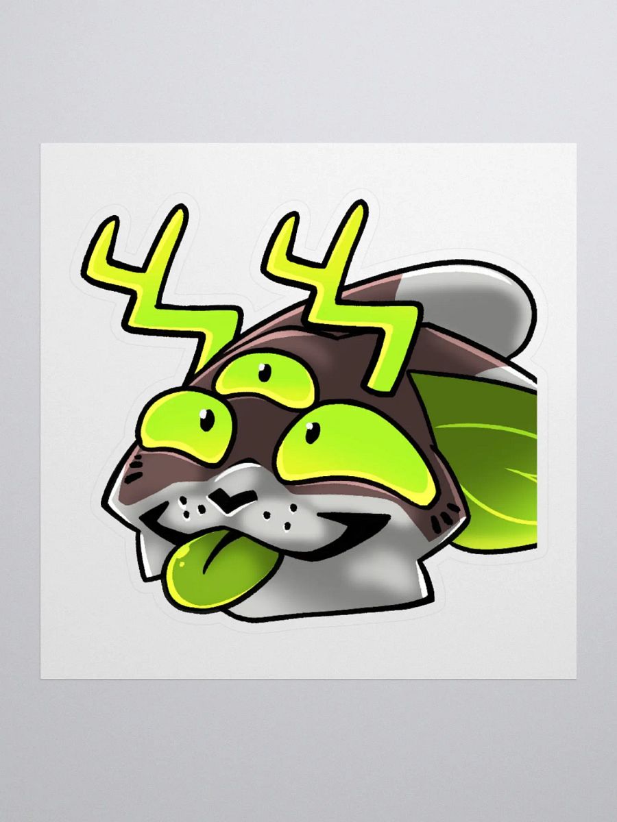 Radioactive Cryptid Blep Sticker product image (1)