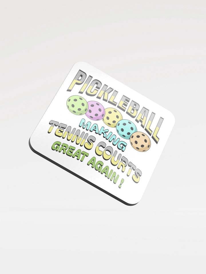Pickleball Making Tennis Courts Great Again Paradise Coaster Set product image (2)