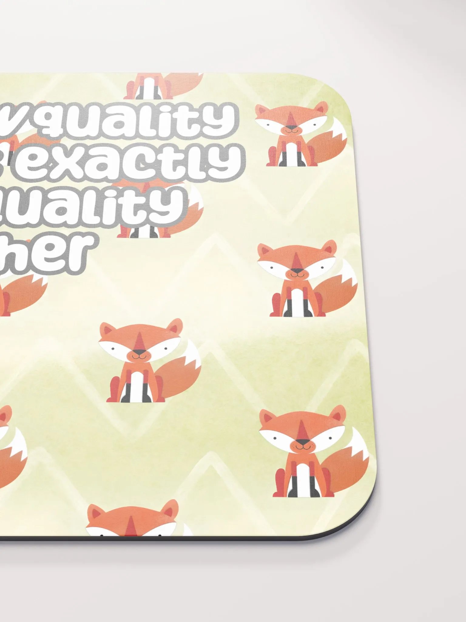 Not Low Quality Medium Mouse Mat - foxy product image (5)