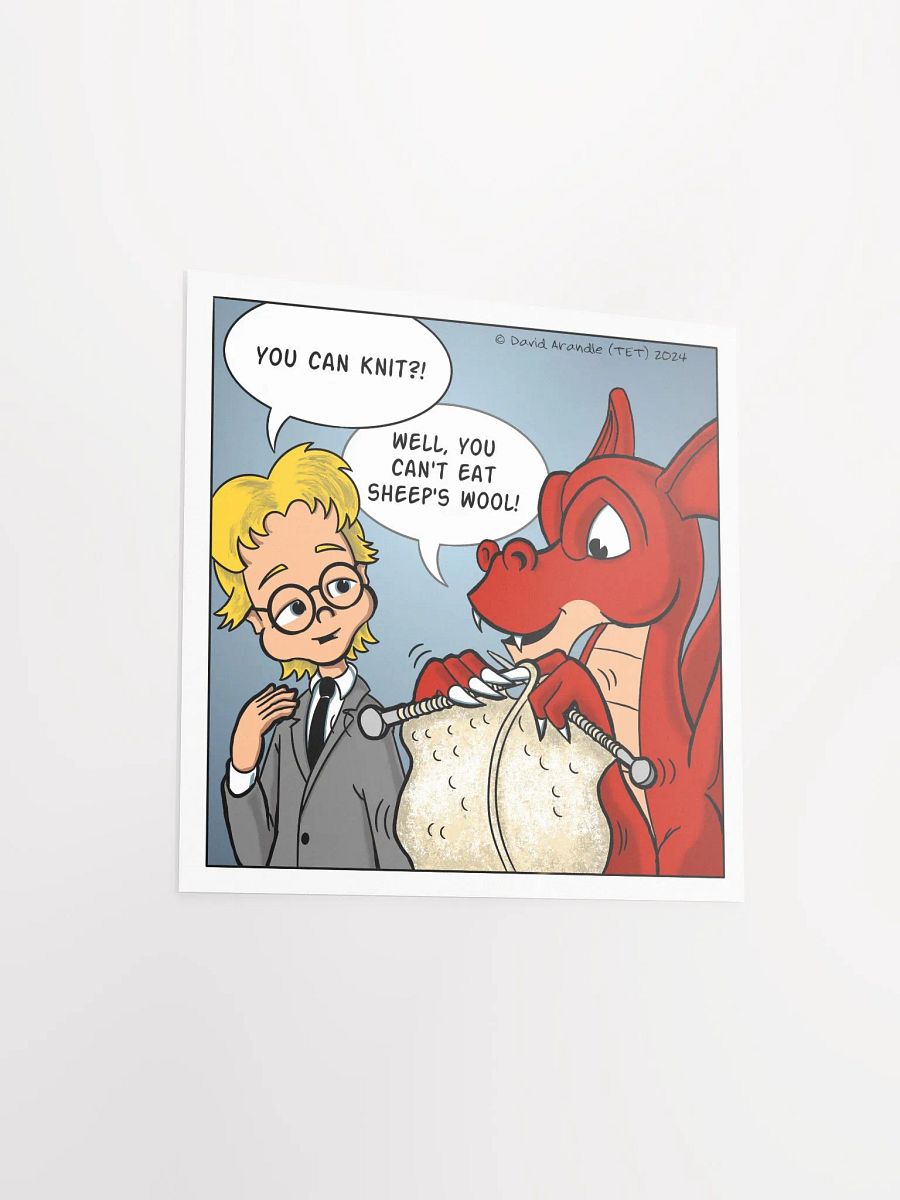 You Can Knit? - Resident Dragon Poster product image (3)