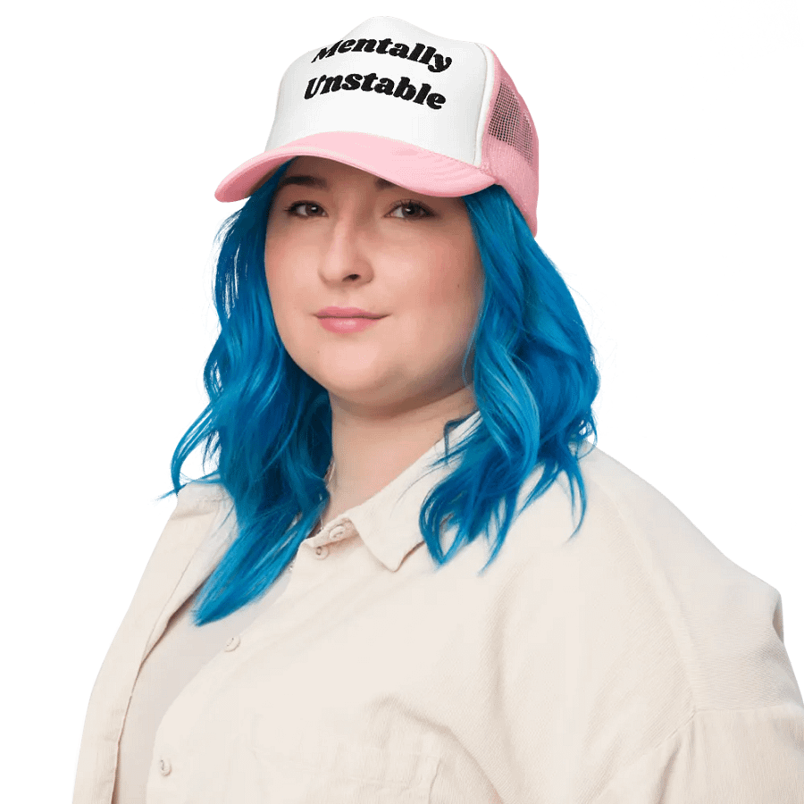 Mentally Unstable GOAT MODE Embroidered Trucker hat product image (8)