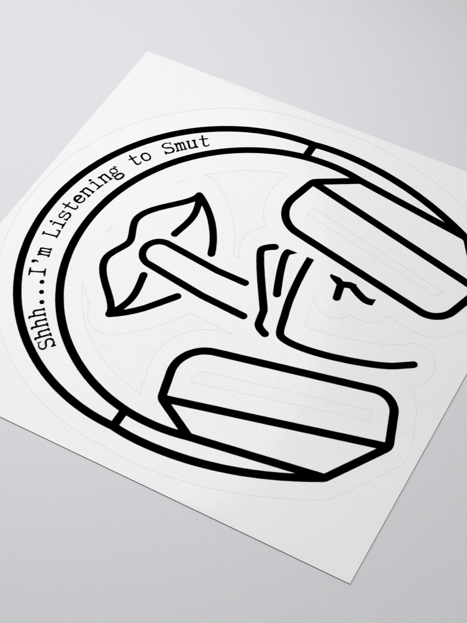 Shhh...Transparent Sticker product image (3)