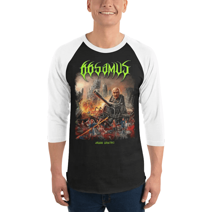 Jurassic Geriatrics raglan product image (1)