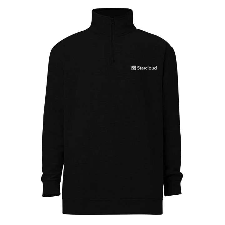 Starcloud black zip fleece product image (1)