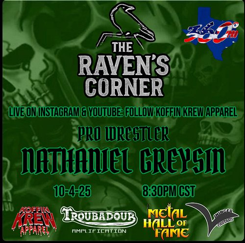 “ The King of Darkness descends upon The Raven’s Corner! 👑💀 Get ready for a haunting conversation with the one and only Natha...