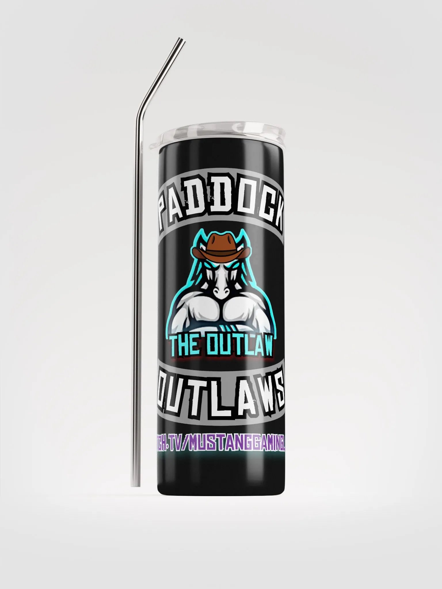 Outlaw Metal Drinks Tumbler & Straw product image (1)