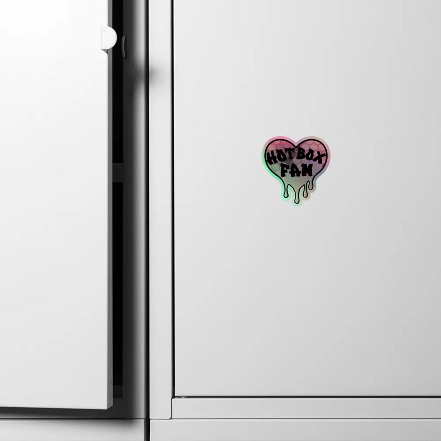 HOT BOX FAM PALE PINK HONEY COMB STICKER product image (6)