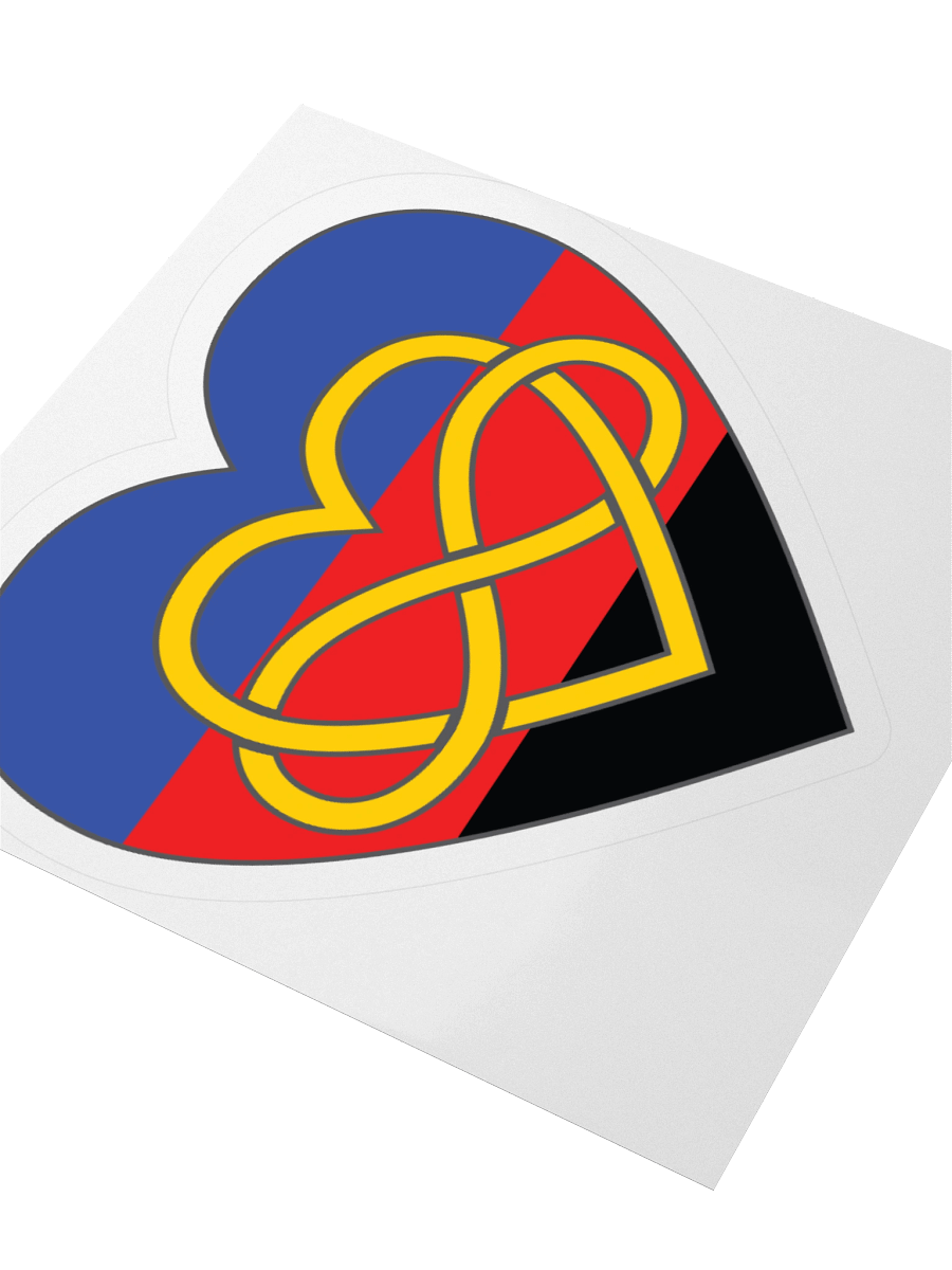 Polyamory Pride Flag Polyamory Infinity Heart Sticker product image (9)