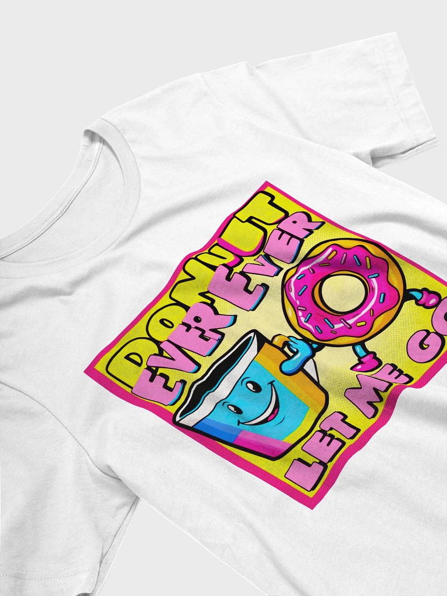 Donut Ever Unisex Heavy Cotton Tee Shirt - Funny Graphic Doughnut Lover T-Shirt, Gift for Sweet Tooth, Foodie Apparel, Cute Tee, Dessert product image (3)