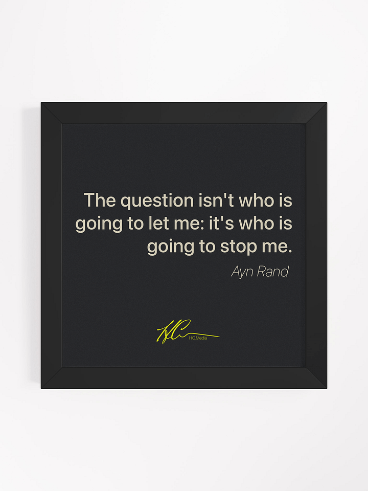 Ayn Rand Q1 - Framed Poster product image (1)