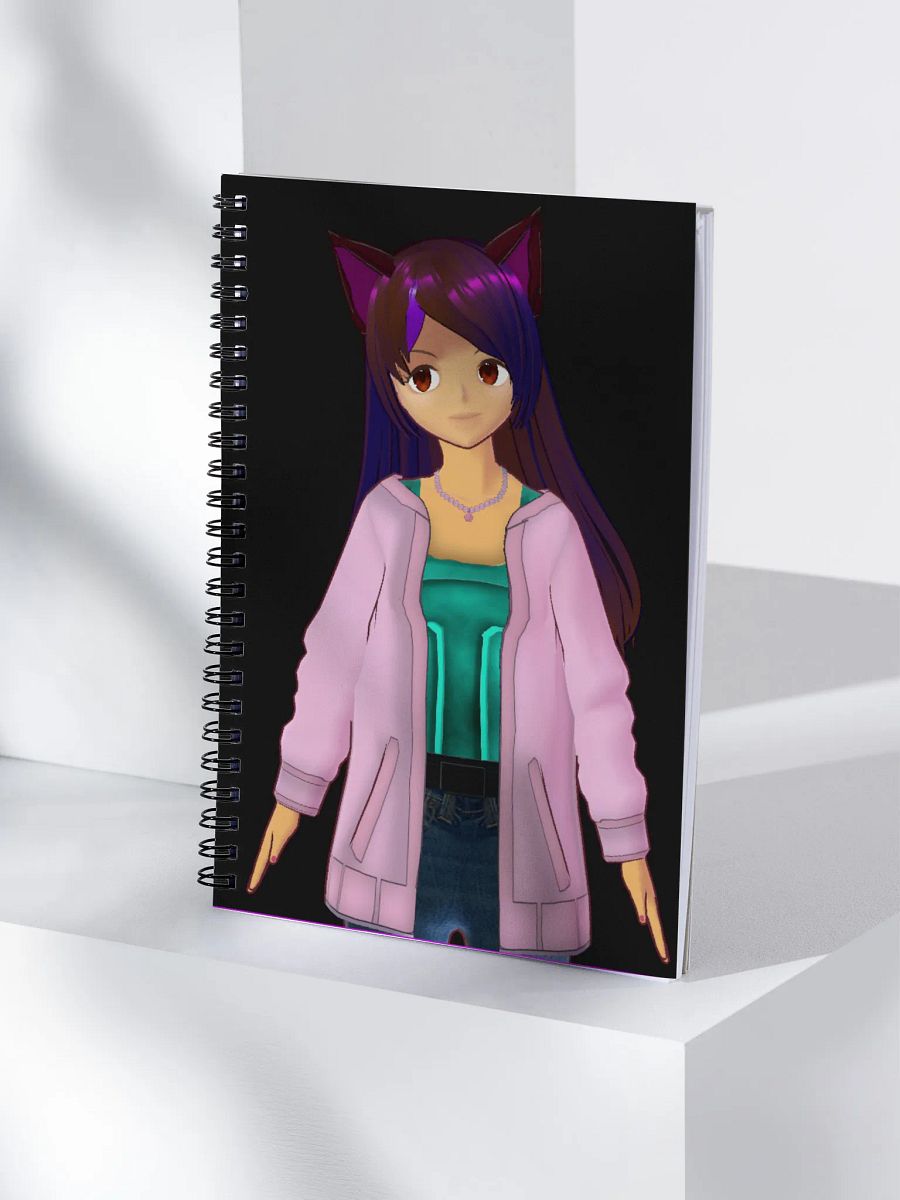 Whimsical Cat-Eared Dreamer Spiral Notebook product image (4)