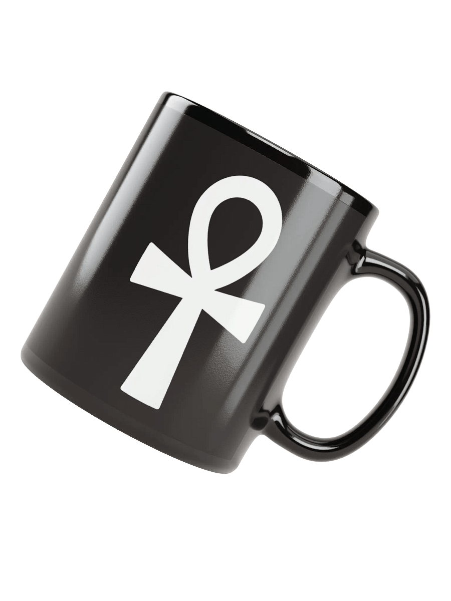 Ancient Ankh Black Glossy Mug product image (2)