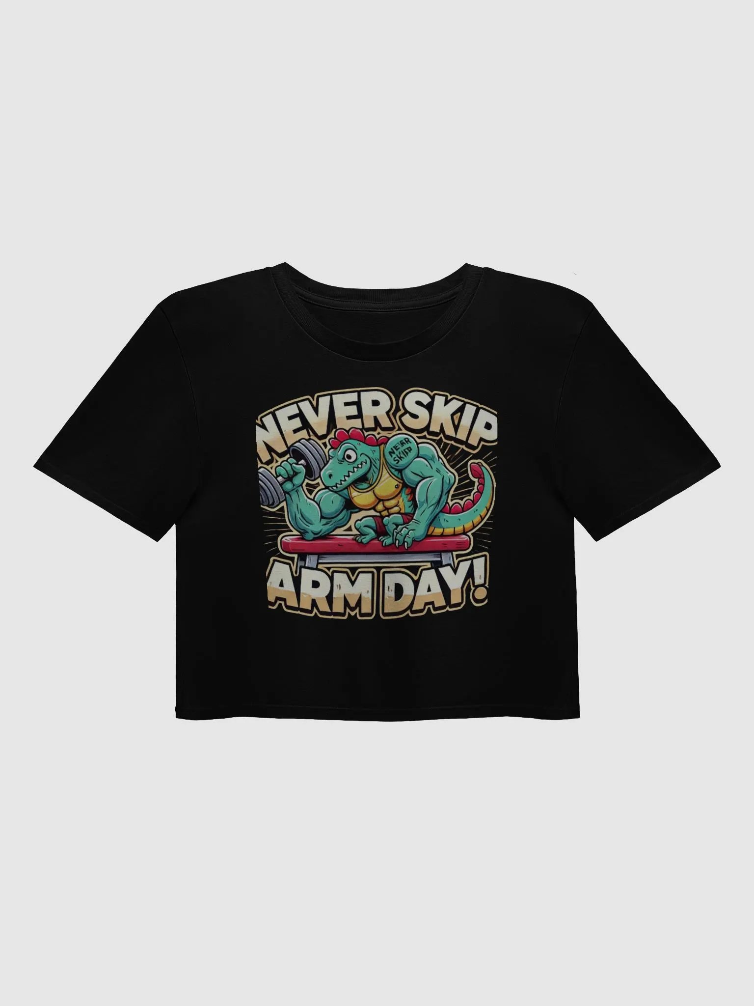 Muscle Dino Arm Day Crop Top product image (1)