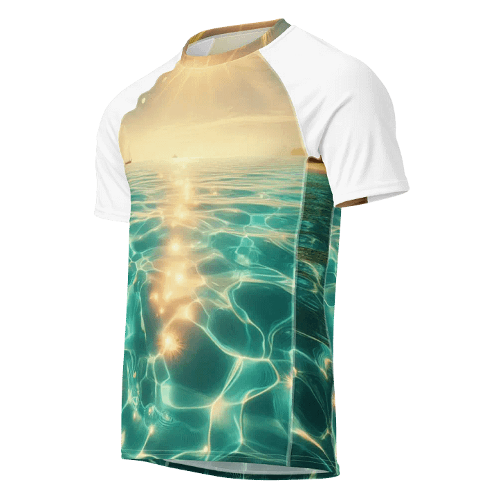 Tropical Sunset Men's Rash Guard |Ai Design product image (1)