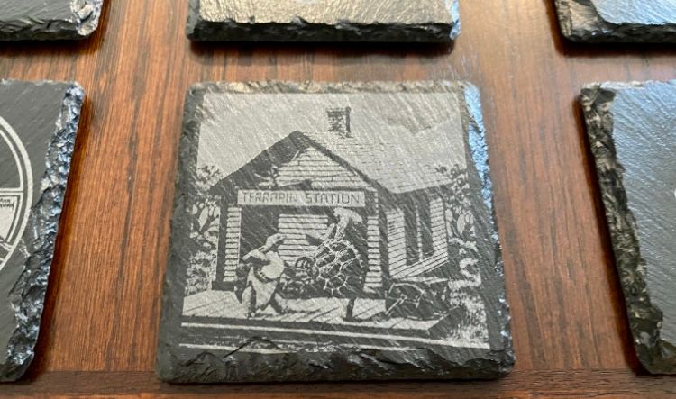 Grateful Dead - Terrapin Station - Dire Wolf - Bertha - Slate Coasters - Set of 6 Custom Laser Engraved with Bottle Opener product image (4)