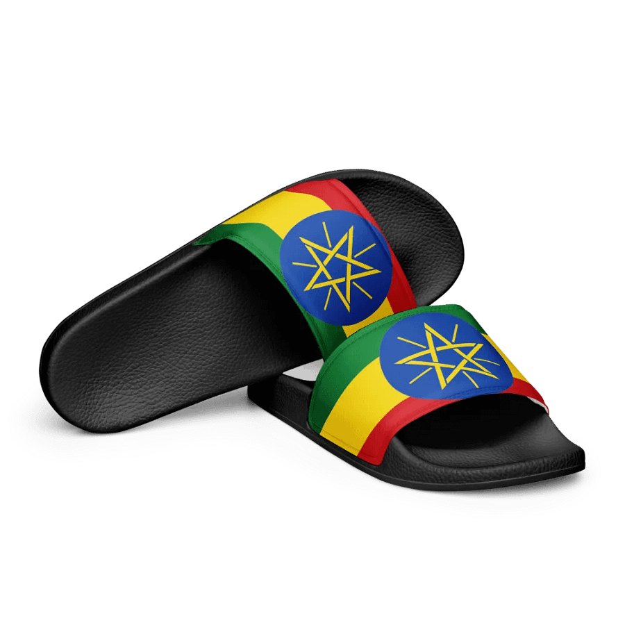 Ethiopian-Star and Stripes Women's Slides product image (10)