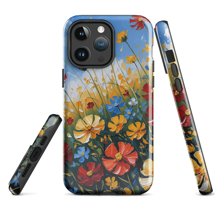 Impressionistic Wildflower Field iPhone® Tough Case product image (4)
