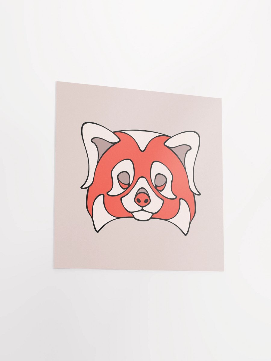 Red Panda - Square Matte Paper Poster product image (12)