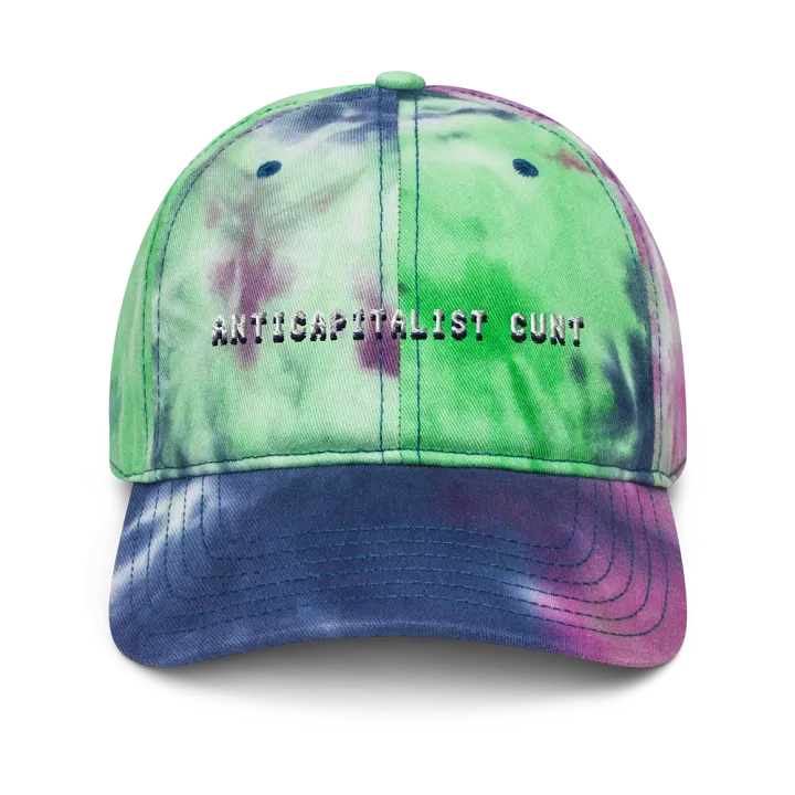 ANTICAPITALIST C*NT tie-dye dad hat product image (15)