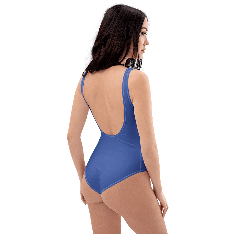 Santa Fe Blue Solid Color Retro Inspired Women's One Piece Swimsuit product image (8)