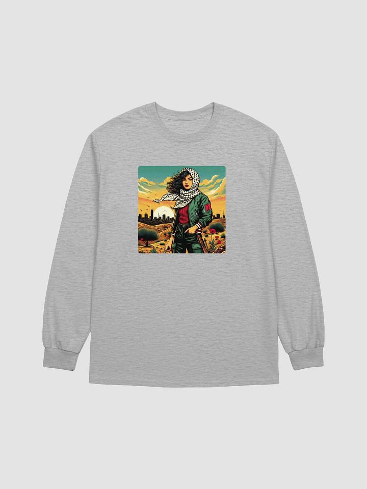 Sunset Wanderer Graphic Long Sleeve Tee | free palestina product image (21)