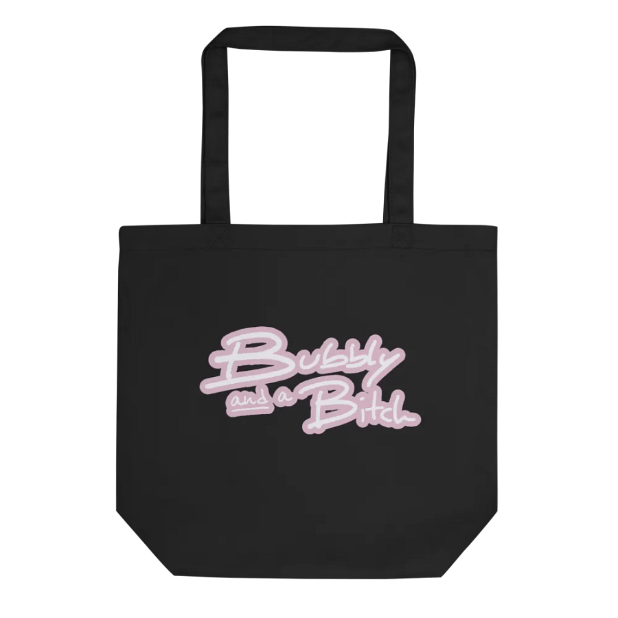Bubbly and a B*tch (lined design, #E1B9CE) tote bag product image (1)