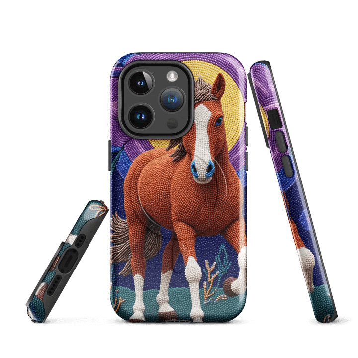 Faux-beaded horse in Moonlight MagSafe® Tough Case product image (2)