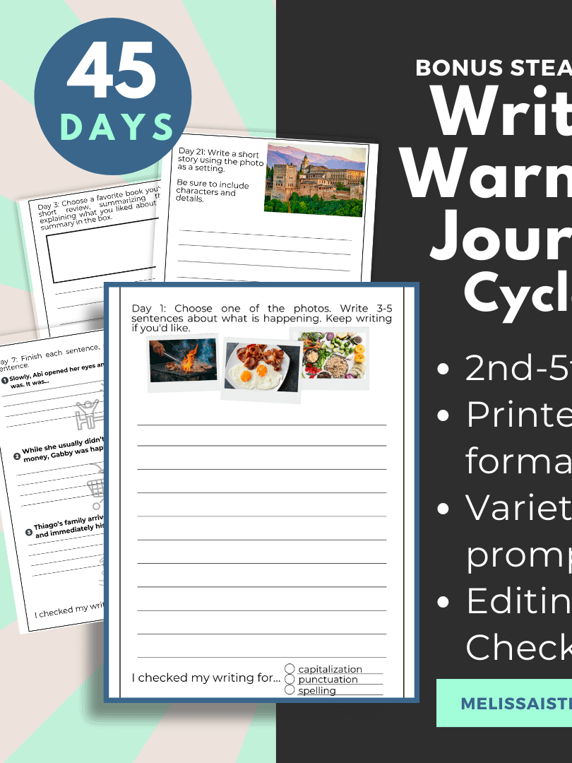 Writing Warm Up Journal FULL YEAR for 2nd-5th Grade Printable, 180 Days product image (5)